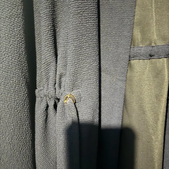 Navy Open front H & M Jacket/Cardigan with Drawstrings Size 24 - Picture 3 of 5